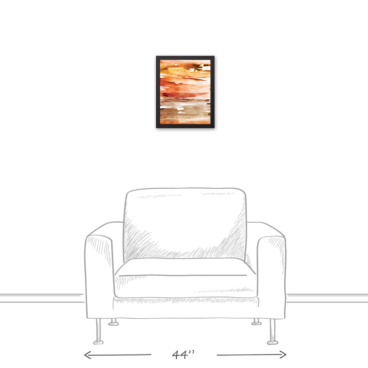 Wrought Studio Manufactured Sunset Abstract Picture Frame Print on Canvas Wayfair